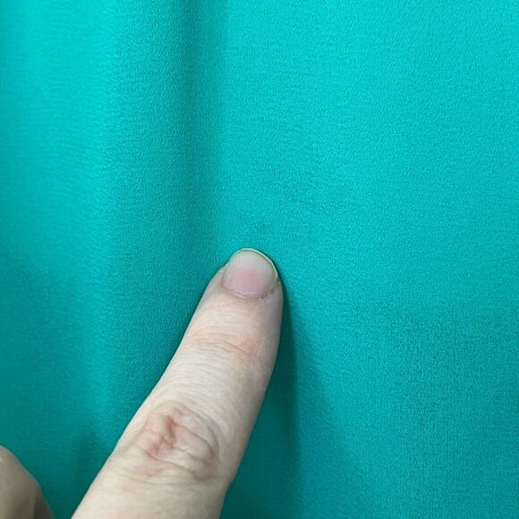 Vintage Herman Marcus Dress – 1970s Teal Pleated Midi Dress - Picture 9 of 14